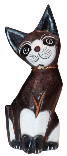 Kot z drewna  - 15 cm / 4 kolory 85270