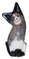 Kot z drewna  - 15 cm / 4 kolory 14288