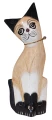 Kot z drewna  - 20 cm / 4 kolory  34913
