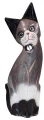 Kot z drewna  - 25 cm / 4 kolory   78541