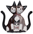 Kot z drewna  - 20 cm / 4 kolory    96603