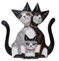 Kot z drewna  - 20 cm / 4 kolory    88148