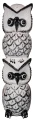 Sowa z drewna 40 cm / 2 kolory 68893