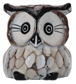 Sowa z drewna 10 cm / 3 kolory  59418