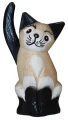 Kot z drewna  - 10 cm / 8 kolorów  63291