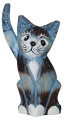 Kot z drewna  - 12 cm / 8 kolorów   81374
