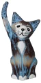 Kot z drewna  - 15 cm / 8 kolorów   28761