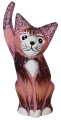 Zestaw trzech kotów z drewna - wys. 10 cm, 12 cm, 15 cm / 8 kolorów  95367