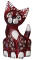 Kot z drewna  - 20 cm / 12 kolorów   30278