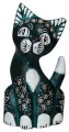 Kot z drewna  - 20 cm / 12 kolorów   17372