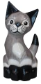 Kot z drewna  - 20 cm / 12 kolorów   72872