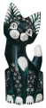 Zestaw trzech kotów z drewna - wys. 20 cm, 25 cm, 30 cm / 12 kolorów 78145