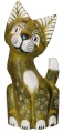 Zestaw trzech kotów z drewna - wys. 20 cm, 25 cm, 30 cm / 12 kolorów 84591