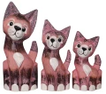 Kot z drewna  - 20 cm / 12 kolorów   1564