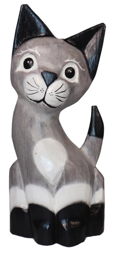Kot z drewna  - 30 cm / 8 kolorów 94020