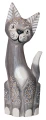 Kot z drewna  - 30 cm / 7 kolorów    88761