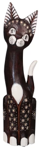 Kot z drewna  - 40 cm / 7 kolorów