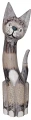 Kot z drewna  - 40 cm / 7 kolorów 13838