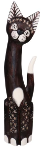 Kot z drewna  - 50 cm / 7 kolorów