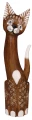 Zestaw trzech kotów z drewna - wys. 30 cm, 40 cm, 50 cm / 7 kolorów 58779