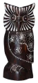 Sowa z drewna -15 cm / 4 kolory  55526