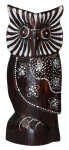 Sowa z drewna -15 cm / 4 kolory 