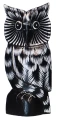 Sowa z drewna 18 cm / 4 kolory  69108