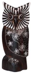 Sowa z drewna - 22 cm / 4 kolory  