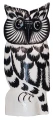 Sowa z drewna - 22 cm / 4 kolory   55046