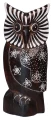 Zestaw trzech sów z drewna  - wys.  15 cm,  18 cm,  22 cm / 4 kolory    21497