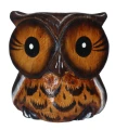 Zestaw trzech sów z drewna  - wys.  3,5 cm,  4 cm,  25 cm / 7 kolorów 82142