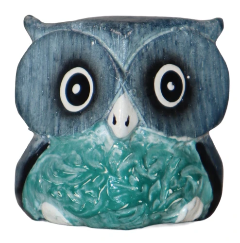 Sowa z drewna - 4 cm / 4 kolory  60657