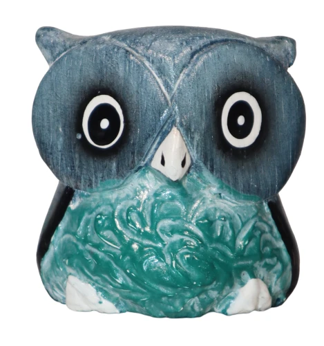 Sowa z drewna - 5 cm / 4 kolory 96462