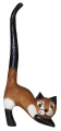 Kot z drewna  - 25 cm / 11 kolorów 18492