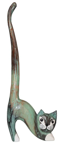 Kot z drewna  - 30 cm / 11 kolorów 76329