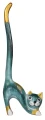 Kot z drewna  - 30 cm / 11 kolorów 64142