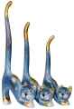 Zestaw trzech kotów z drewna - wys. 20 cm, 25 cm, 30 cm / 11 kolorów 19135
