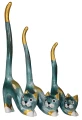 Zestaw trzech kotów z drewna - wys. 20 cm, 25 cm, 30 cm / 11 kolorów 71648