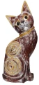 Kot z drewna - 37 cm  / 2 wzory 89661