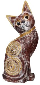 Kot z drewna - 37 cm  / 2 wzory