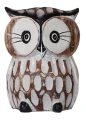 Sowa z drewna - 12 cm / 3 kolory  11956