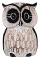Zestaw trzech sów z drewna  - wys.  12 cm,  15 cm,  20 cm / 3 kolory 31693