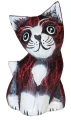 Kot z drewna -  8 cm / 6 kolorów 96592