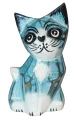 Zestaw trzech kotów z drewna - wys. 8 cm, 10 cm, 12 cm / 4 kolory  46470