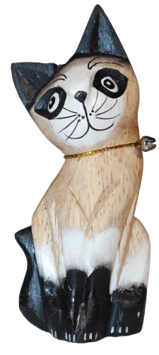 Kot z drewna  - 12 cm / 5 kolorów  95176