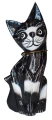 Kot z drewna  - 15 cm / 5 kolorów  73675