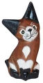 Kot z drewna  - 10,5 cm / 4 kolory    51838