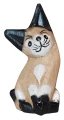 Kot z drewna  - 10,5 cm / 4 kolory    54732
