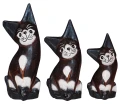 Kot z drewna  - 10,5 cm / 4 kolory    5479