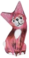 Kot z drewna  - 13 cm / 4 kolory  16121